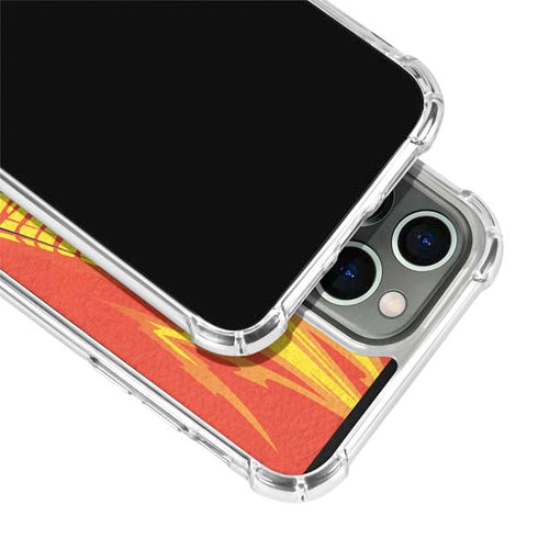 DC Comics The Flash Classic Art Running Pose iPhone 14 Pro Clear Case